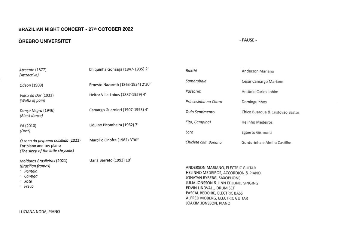 Programa Brazilian Night 2